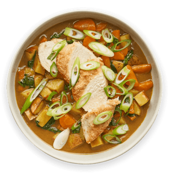 Chicken with roasted carrots