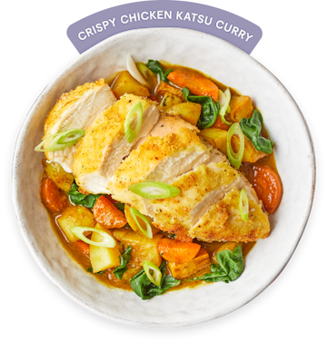 Crispy chicken katsu curry